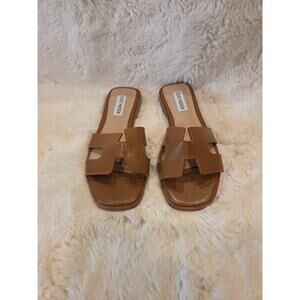 Steve Madden Hadyn Slide Sandals Brown Size 6.5